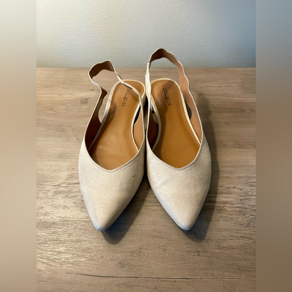 Indigo Rd | Neutral Pointed Ballet Flat Slingback - Picture 3 of 8